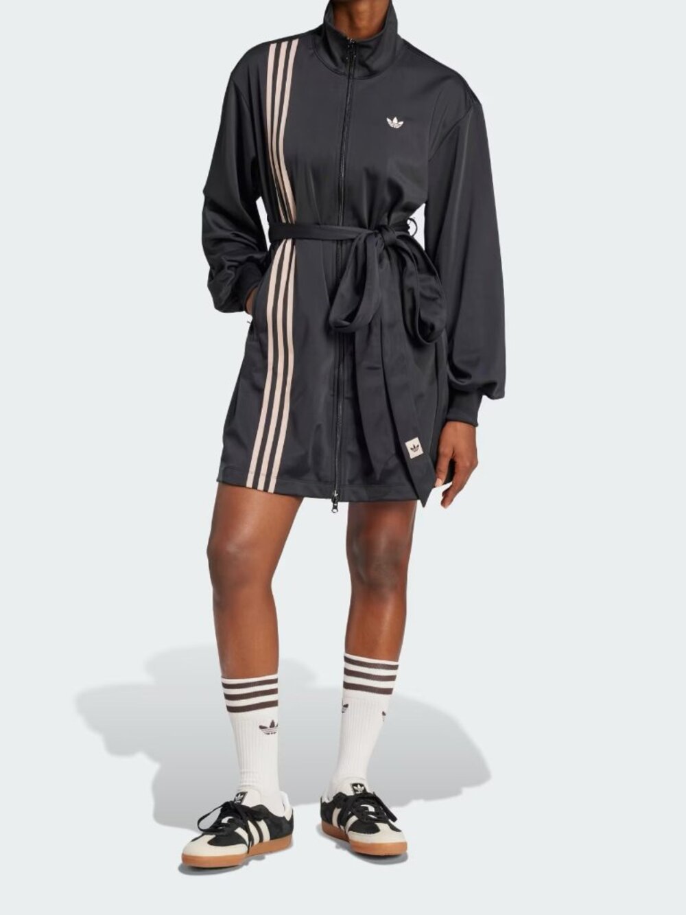 Adidas Originals Women's 3-Stripes Wrapped Track Suit Dress Size Medium JJ0953